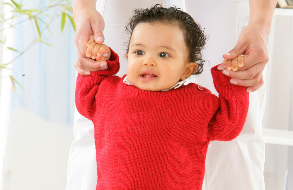 A baby's first steps are decided by genetics